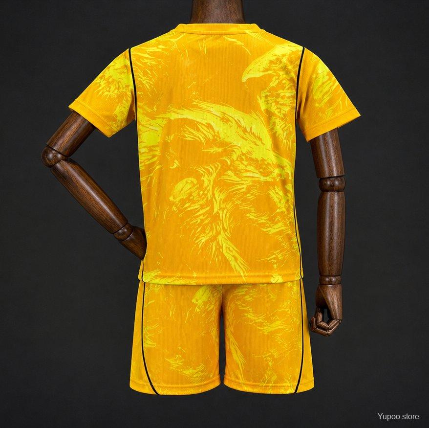 England 2026 World Cup Yellow Goalkeeper Kids Kit