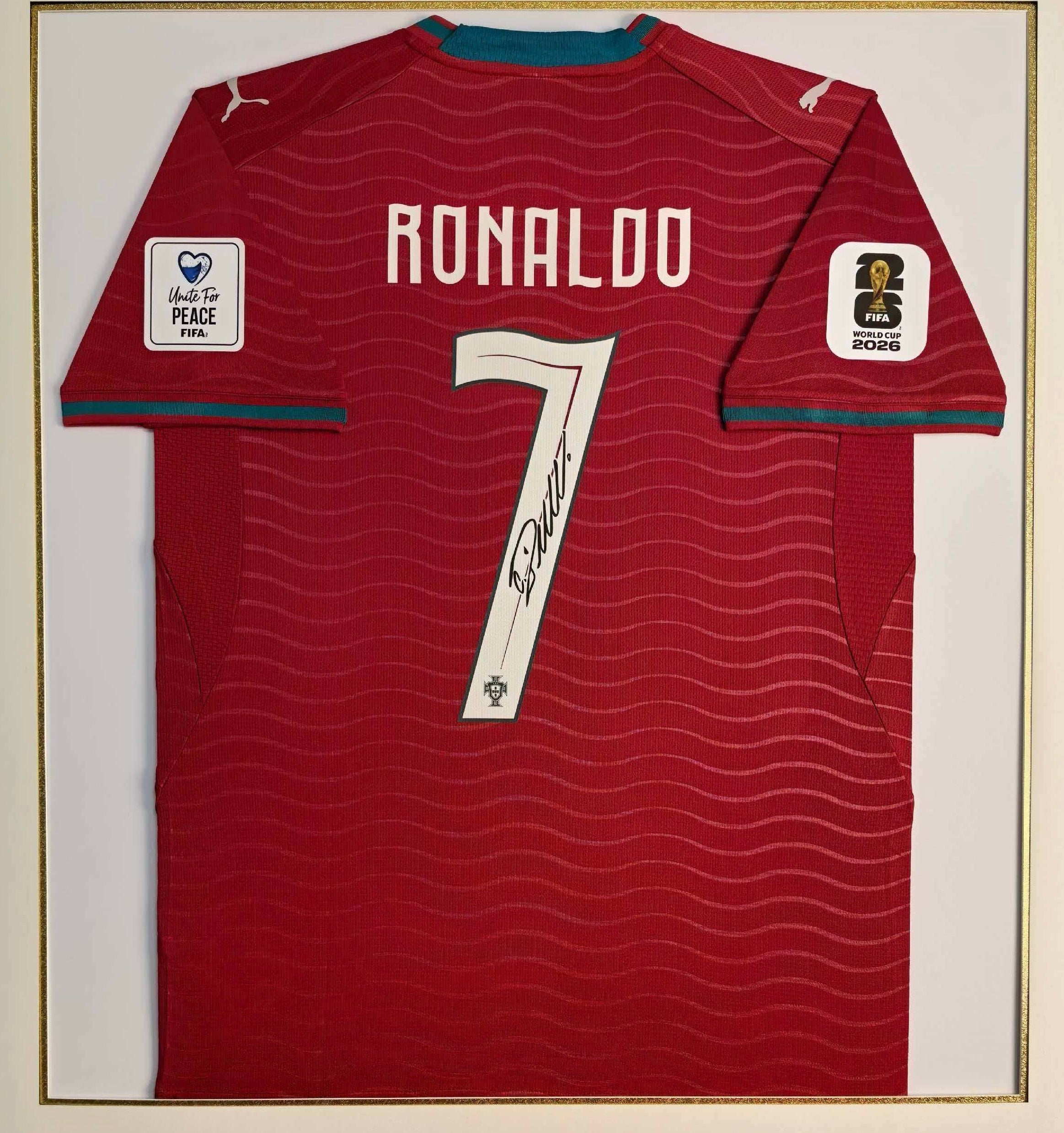 CR7 Portugal 2026 World Cup Home Signed Shirt