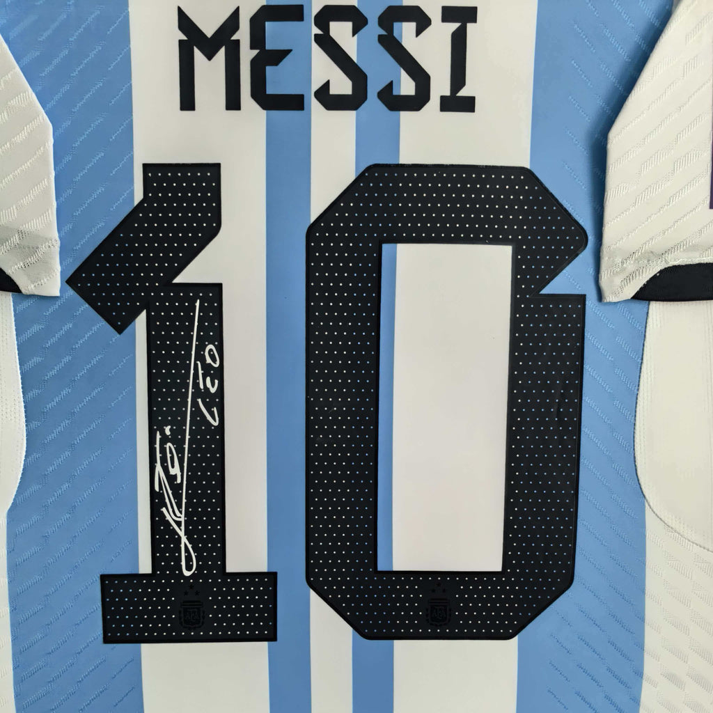 LM10 Argentina 2022 World Cup Home Signed Shirt