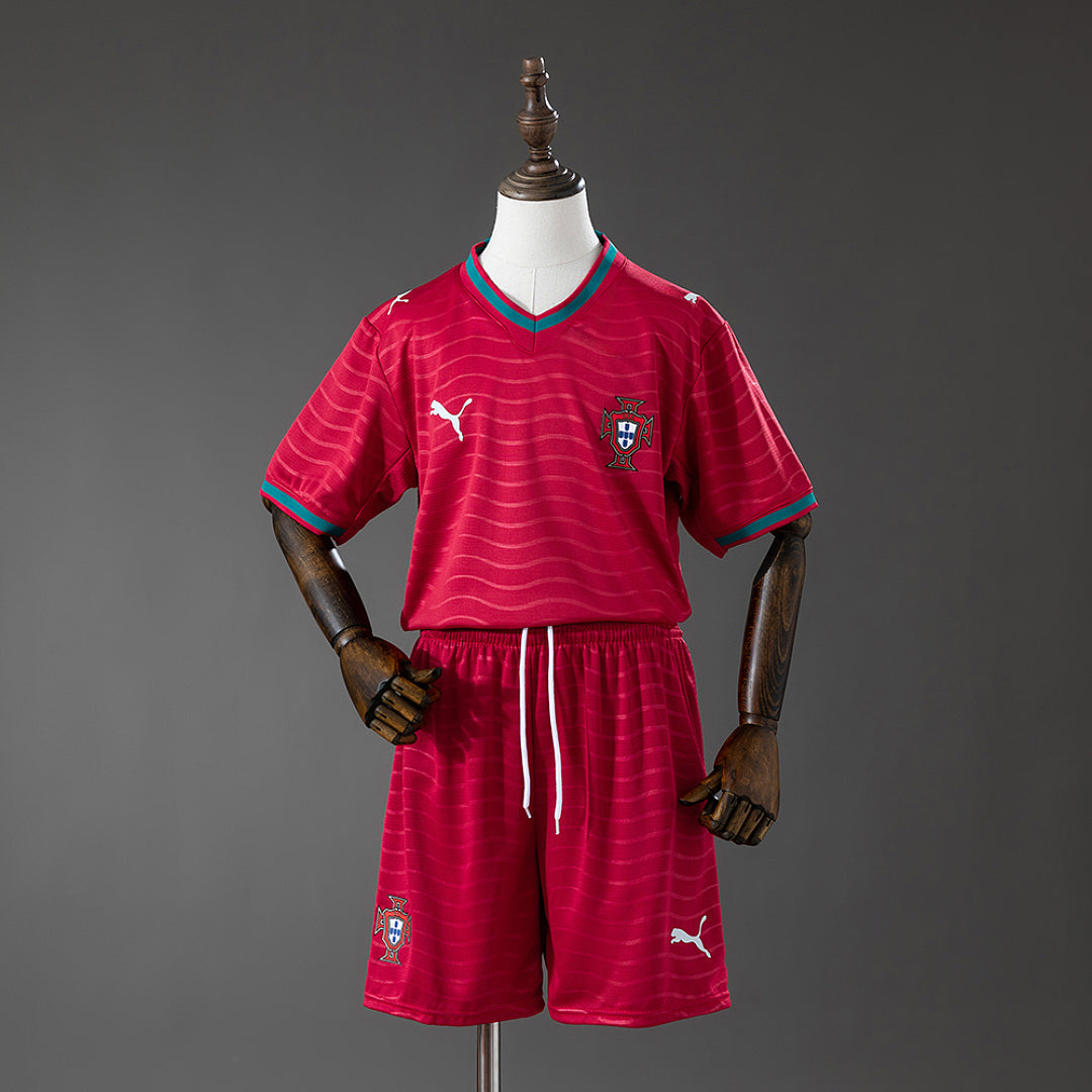 Portugal 2026 World Cup Home Kids Kit