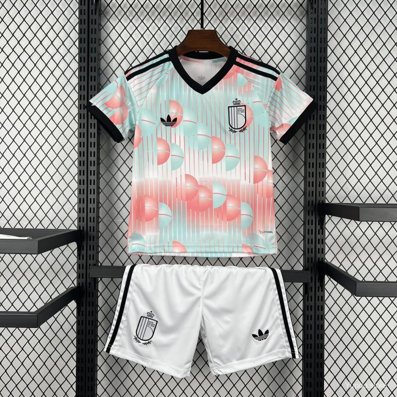 Belgium 2026 World Cup Away Kids Kit