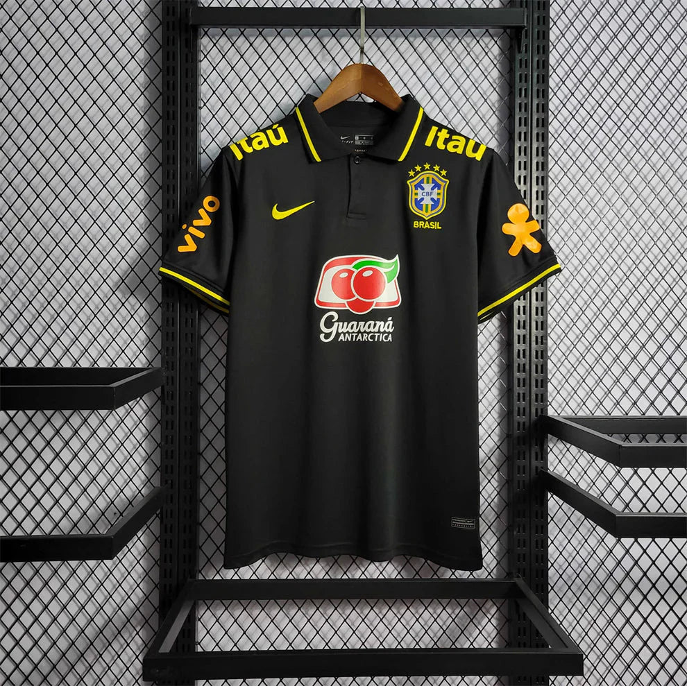 Brazil Black Polo Special Shirt