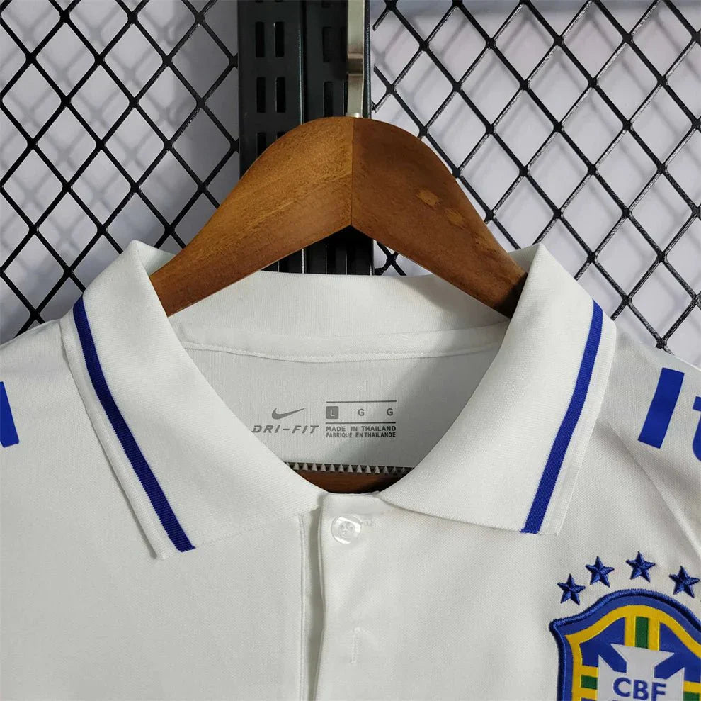 Brazil White Polo Special Shirt