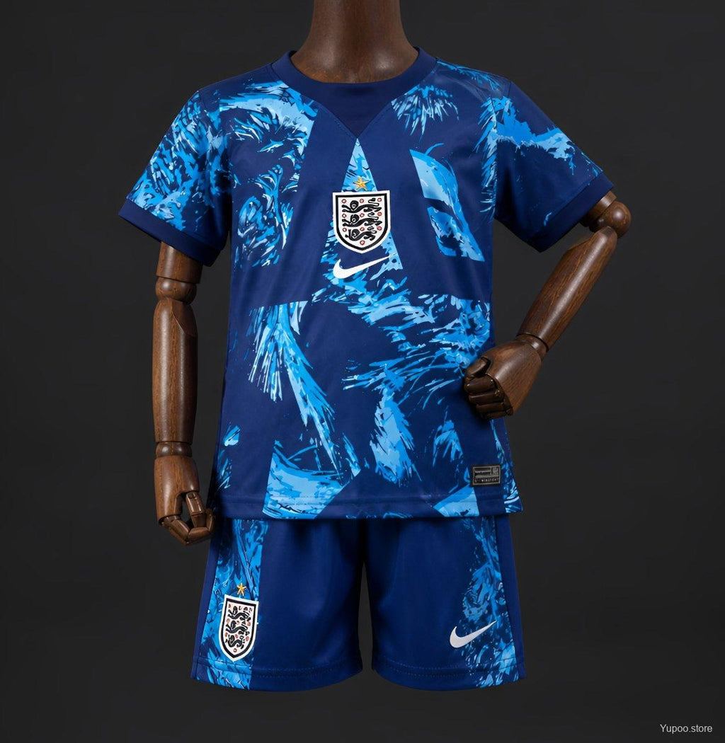 England 2026 World Cup Goalkeeper Blue Kids Kit