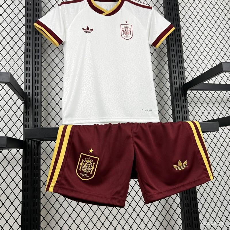 Spain 2026 World Cup Away Kids Kit