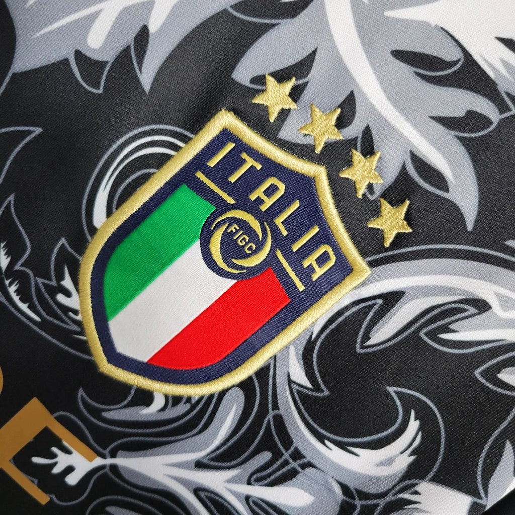 Italy × Versace 2024 Black Special Shirt
