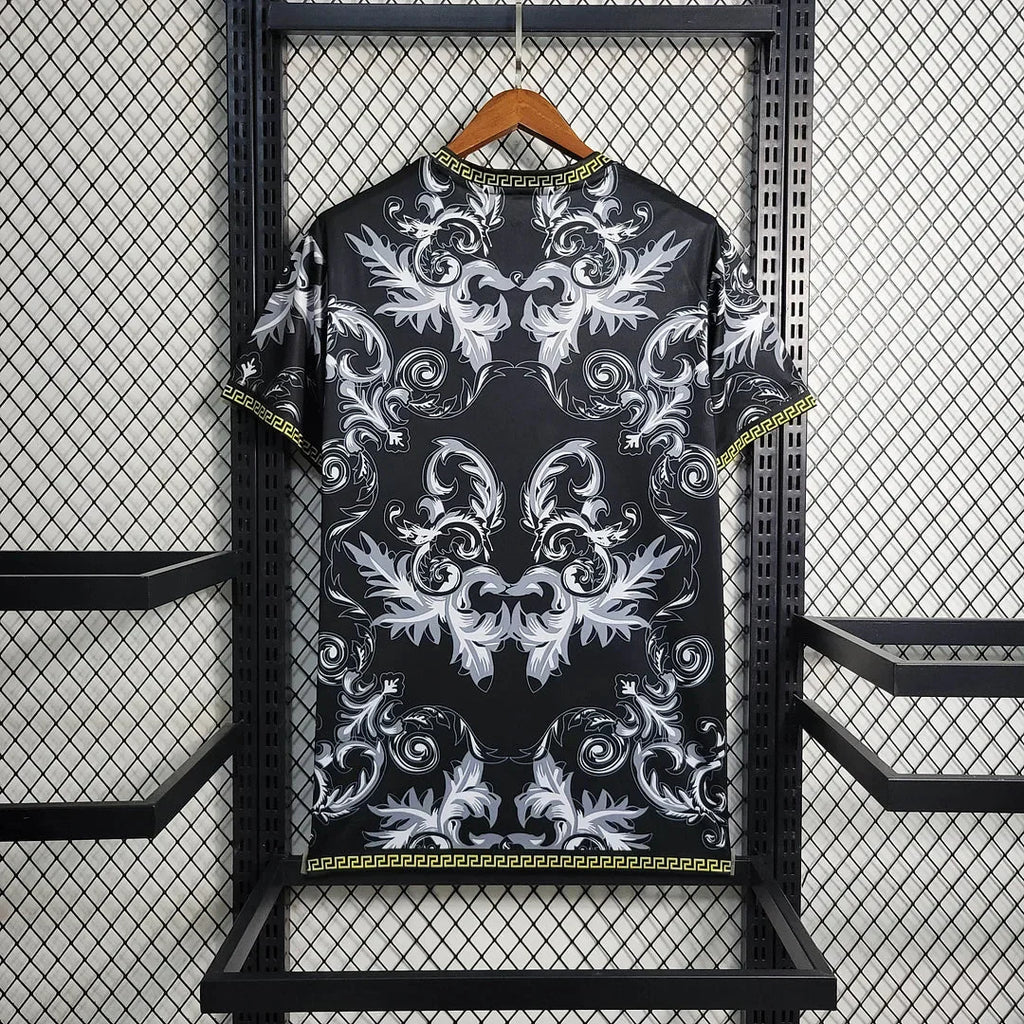 Italy × Versace 2024 Black Special Shirt